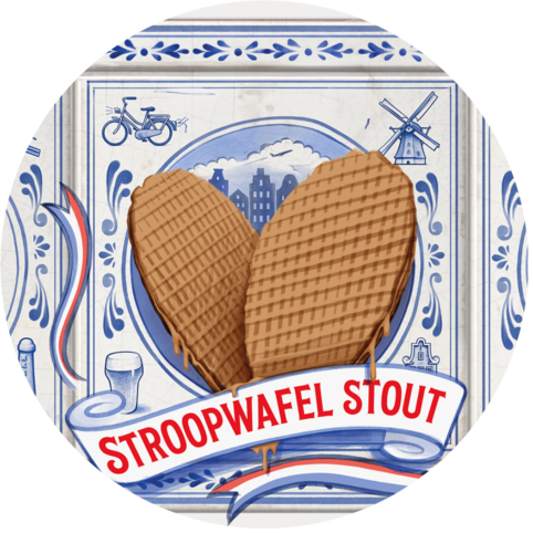 Stroopwafel achtergrond