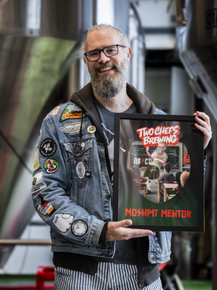 MOSHPIT MENTOR TACO ZUIDEMA A3 POSTER twochefsbrewing 2