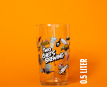 Two Chefs Glazen INHOUD bierglas0 5liter